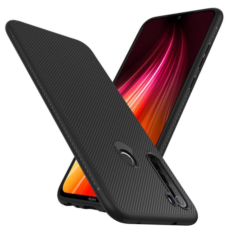 Kuori Xiaomi Redmi Note 8 Musta Jazz-Sarja Twill