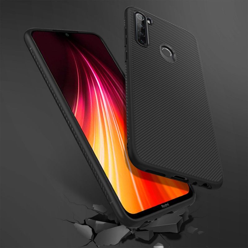 Kuori Xiaomi Redmi Note 8 Musta Jazz-Sarja Twill