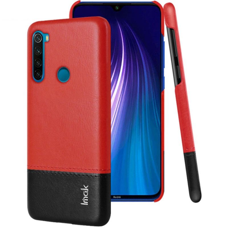 Kuori Xiaomi Redmi Note 8 Punainen Imak Ruiyi -Sarjan Nahkaefekti