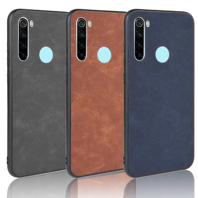 Kuori Xiaomi Redmi Note 8 Tummansininen Musta Ensiluokkainen Nahkaefekti