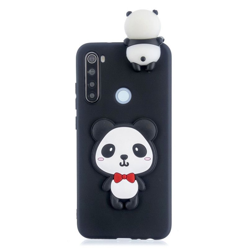 Kuori Xiaomi Redmi Note 8 Tummansininen Punainen 3D Minun Panda