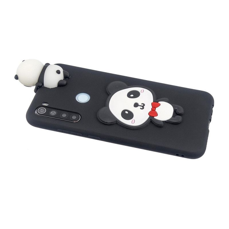 Kuori Xiaomi Redmi Note 8 Tummansininen Punainen 3D Minun Panda