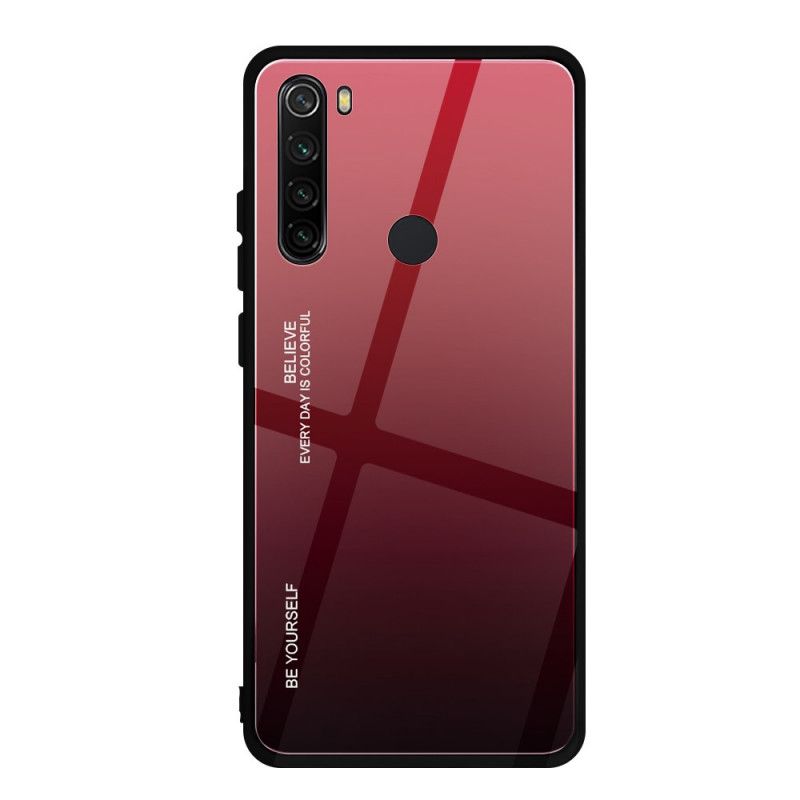 Kuori Xiaomi Redmi Note 8 Vaaleanpunainen Punainen Galvanoitu Väri Suojakuori