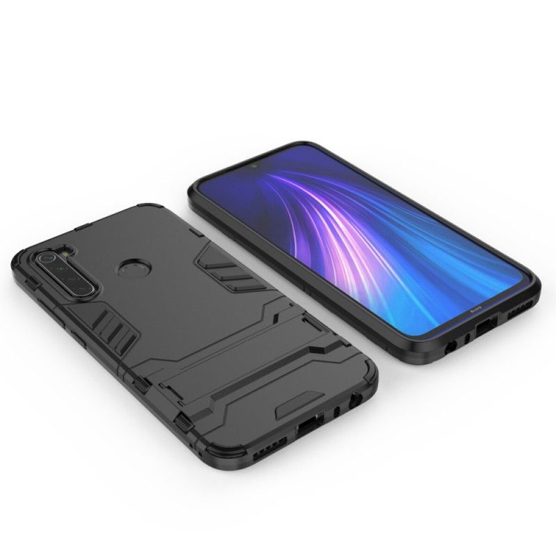 Kuori Xiaomi Redmi Note 8 Valkoinen Musta Erittäin Kestävä Kieli