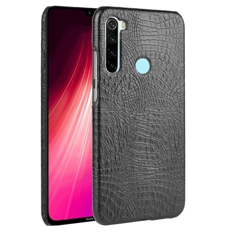 Kuori Xiaomi Redmi Note 8 Valkoinen Musta Krokotiilin Ihon Tyyli Suojakuori