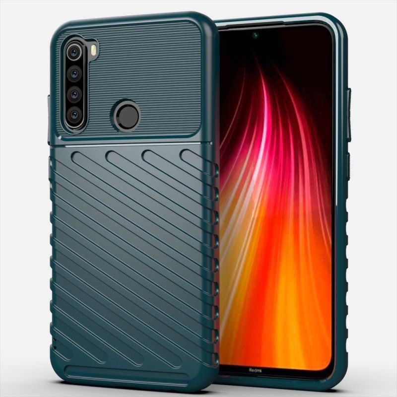 Kuori Xiaomi Redmi Note 8 Vihreä Musta Ukkosarja