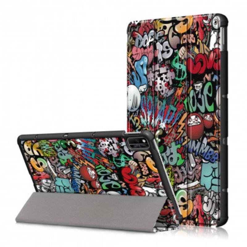 Smart Case Huawei Matepad New Vahvistettu Graffiti Fun