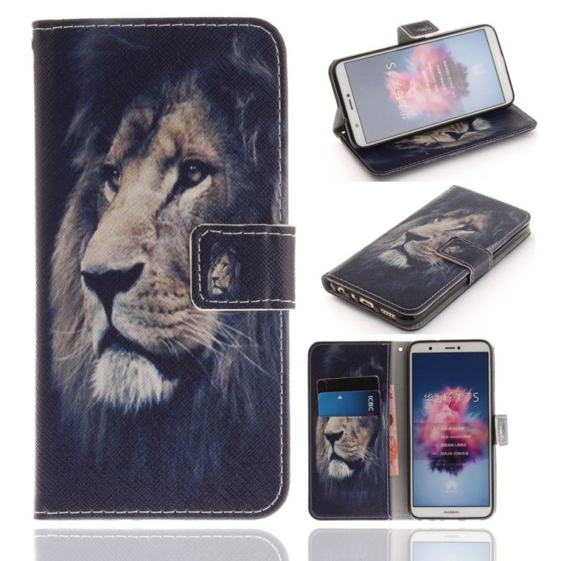 Flip Case Huawei P Smart Unelmoiva Leijona