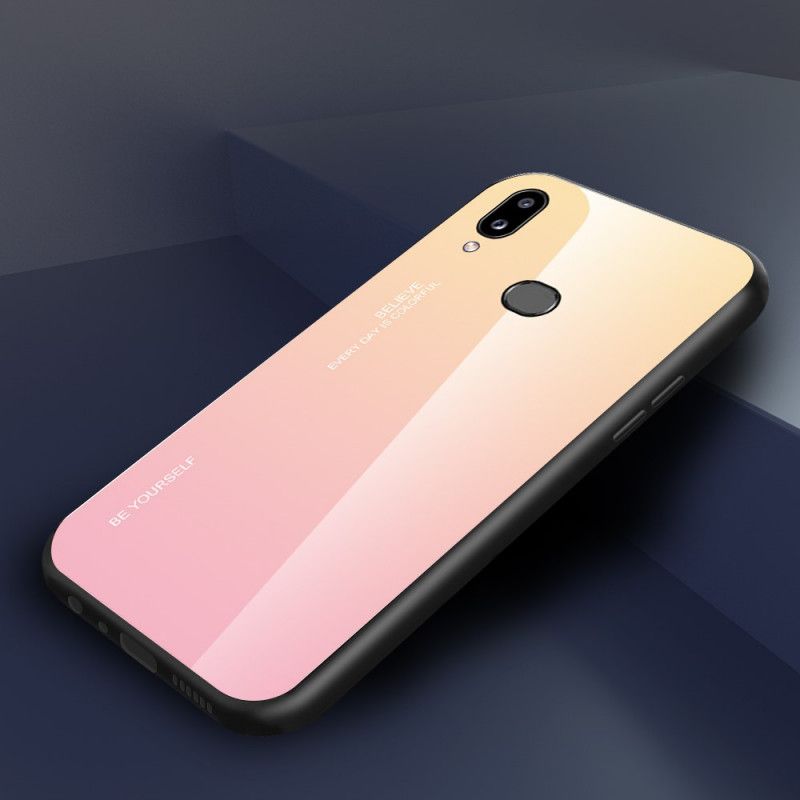 Case Kuoret Samsung Galaxy A10s Magenta Punainen Puhelinkuoret Ole Itse Karkaistua Lasia