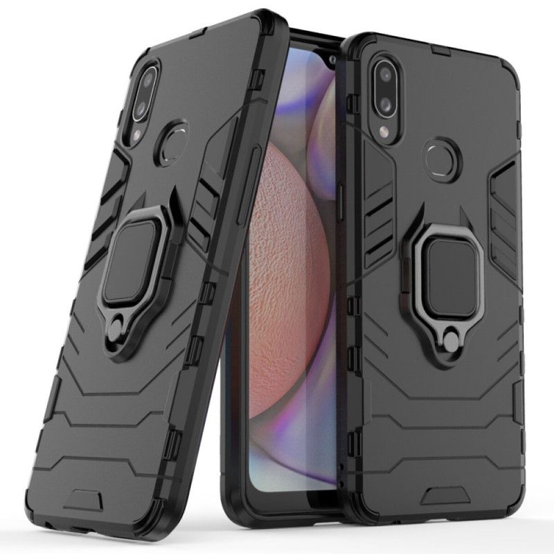 Case Kuoret Samsung Galaxy A10s Punainen Musta Puhelinkuoret Kestävä Rengas