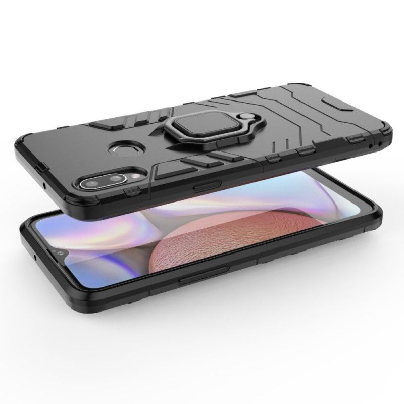 Case Kuoret Samsung Galaxy A10s Punainen Musta Puhelinkuoret Kestävä Rengas