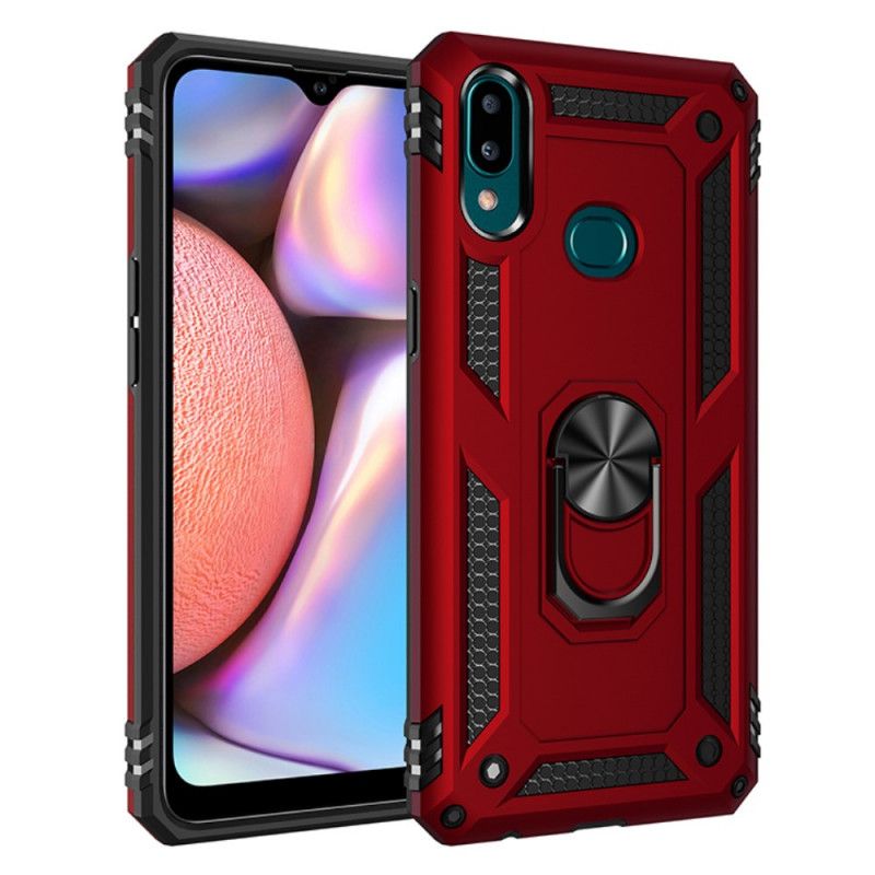 Case Kuoret Samsung Galaxy A10s Punainen Musta Puhelinkuoret Premium-Rengas