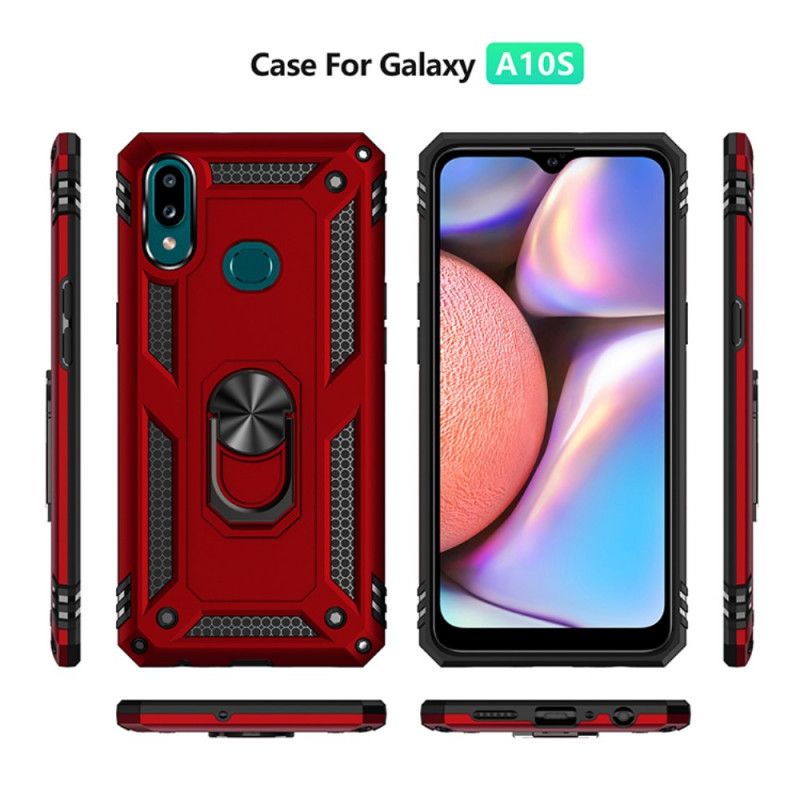 Case Kuoret Samsung Galaxy A10s Punainen Musta Puhelinkuoret Premium-Rengas