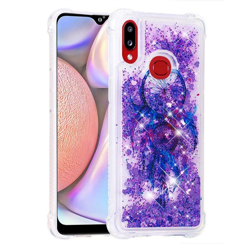 Case Kuoret Samsung Galaxy A10s Ruusukulta Violetti Puhelinkuoret Kimalteleva Unisieppari