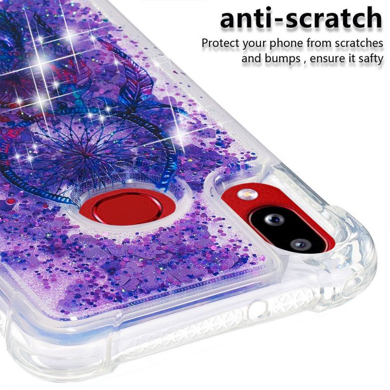 Case Kuoret Samsung Galaxy A10s Ruusukulta Violetti Puhelinkuoret Kimalteleva Unisieppari