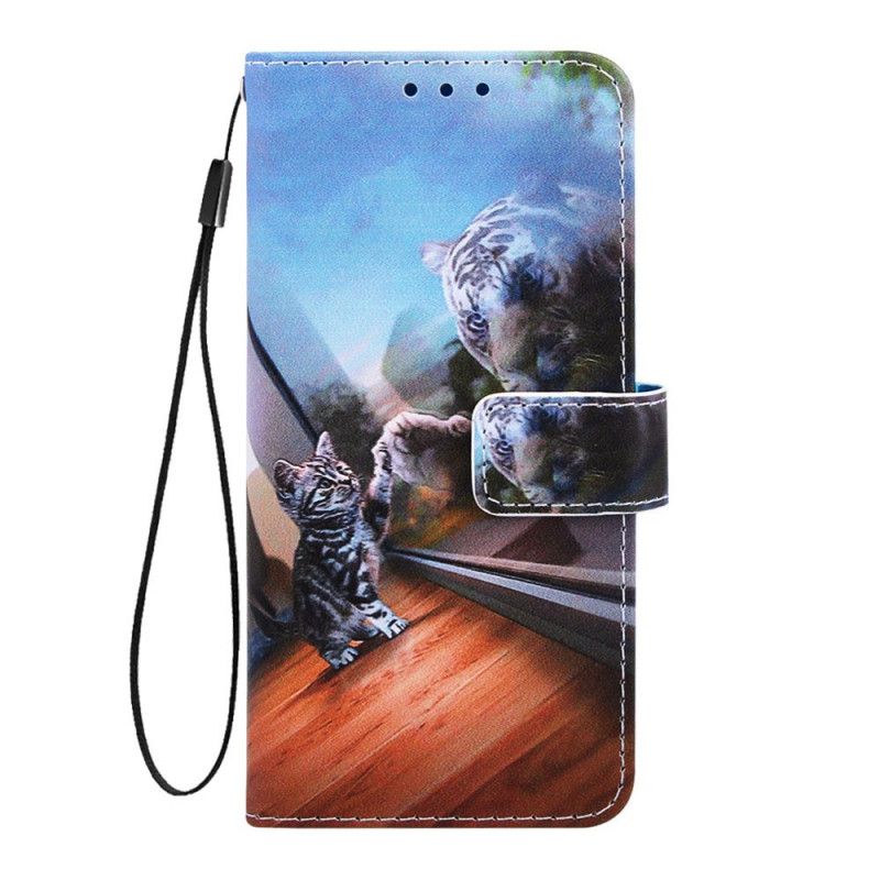 Flip Case Samsung Galaxy A10s Ruskea Vaaleansininen Ernest Ja Heijastus