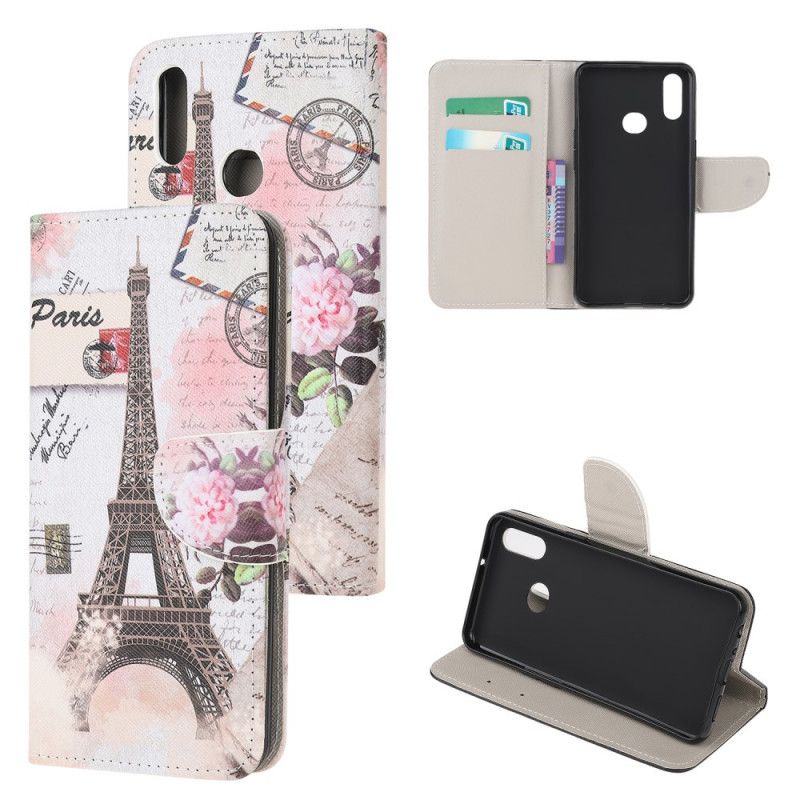 Kotelot Samsung Galaxy A10s Retro Eiffel-Torni