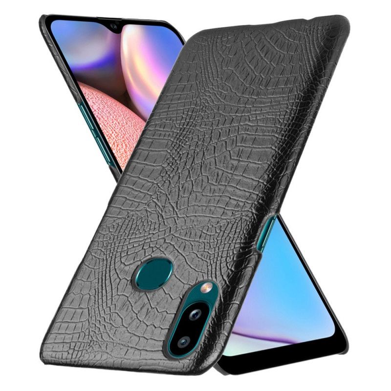 Kuori Samsung Galaxy A10s Valkoinen Musta Krokotiilin Ihovaikutus Suojakuori