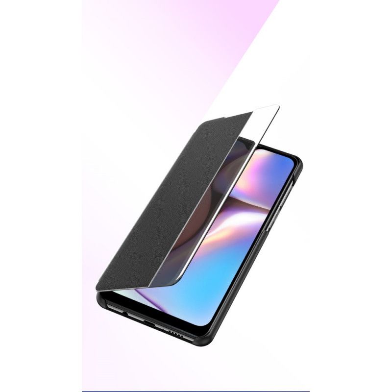 Näkymä Kansi Samsung Galaxy A10s Tummansininen Musta Kuvioitu Tekonahka