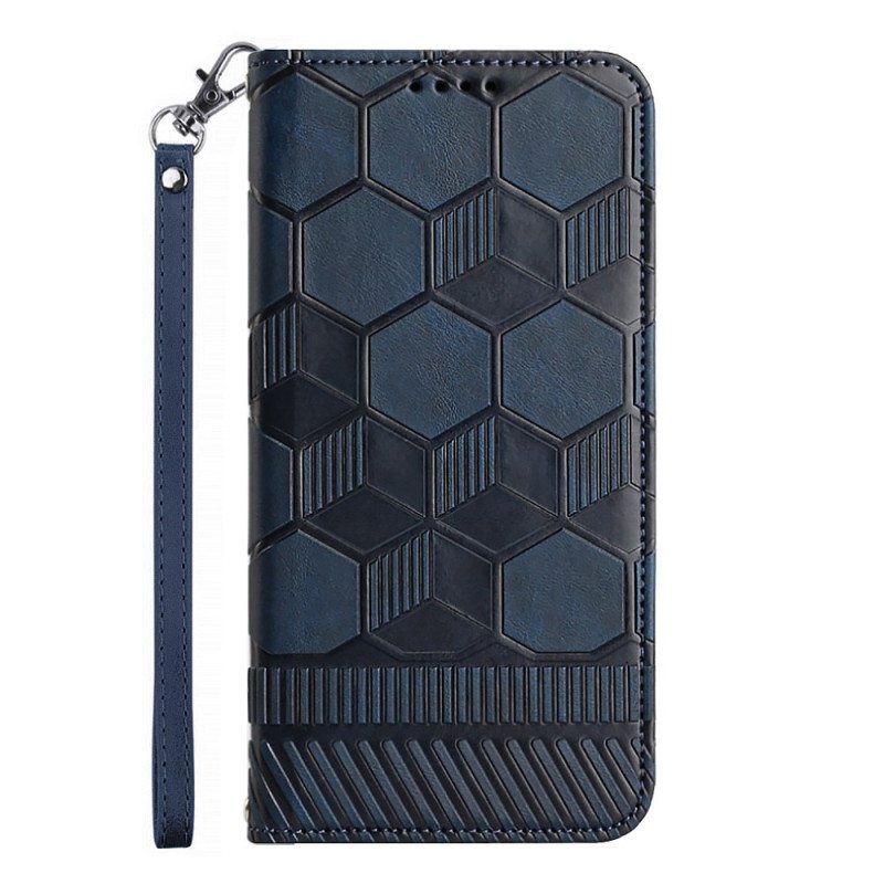 Flip Case Samsung Galaxy A54 5G Jalkapallon Kuvio