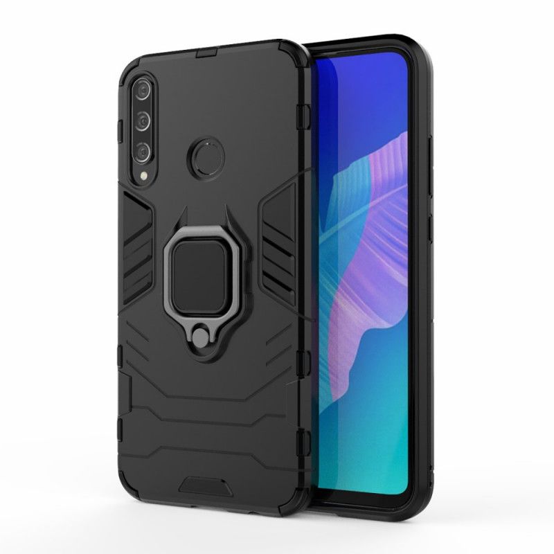 Case Kuoret Huawei P40 Lite E / Y7p Punainen Musta Puhelinkuoret Kestävä Rengas