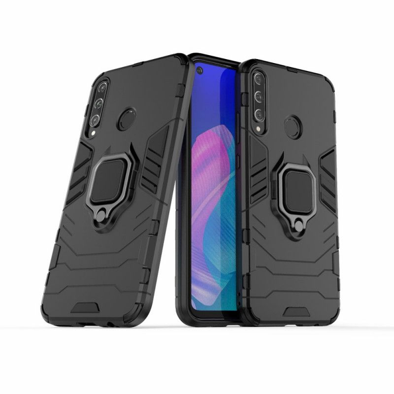 Case Kuoret Huawei P40 Lite E / Y7p Punainen Musta Puhelinkuoret Kestävä Rengas