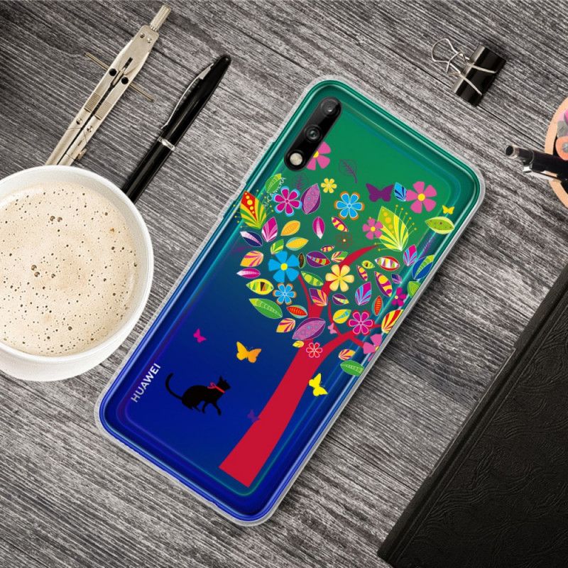 Kuori Huawei P40 Lite E / Y7p Kissa Puun Alla