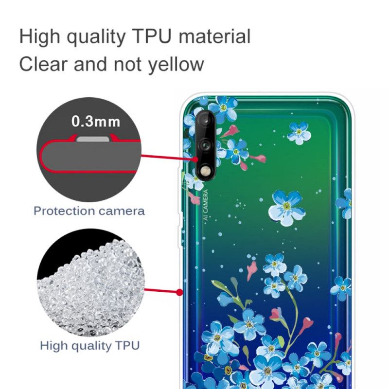 Kuori Huawei P40 Lite E / Y7p Puhelinkuoret Kimppu Sinisiä Kukkia