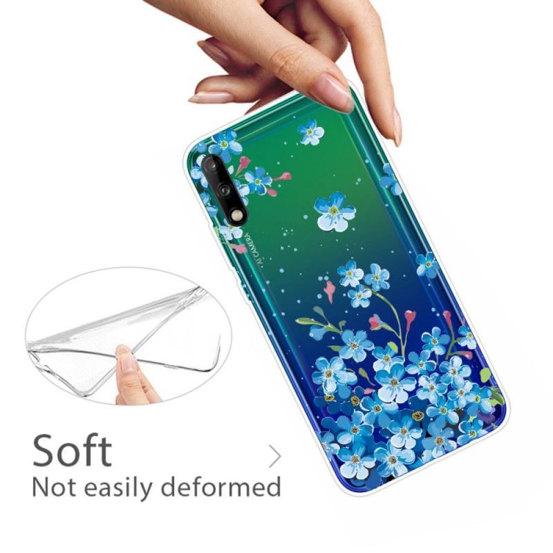 Kuori Huawei P40 Lite E / Y7p Puhelinkuoret Kimppu Sinisiä Kukkia