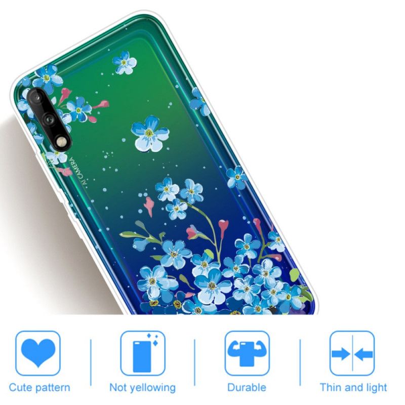 Kuori Huawei P40 Lite E / Y7p Puhelinkuoret Kimppu Sinisiä Kukkia