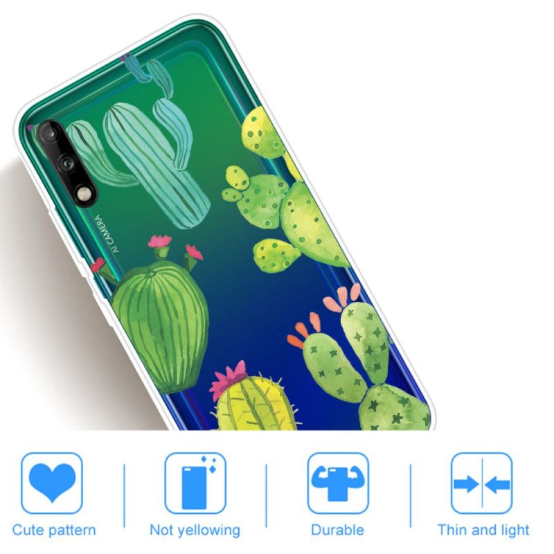 Kuori Huawei P40 Lite E / Y7p Vesiväri Kaktus Suojakuori