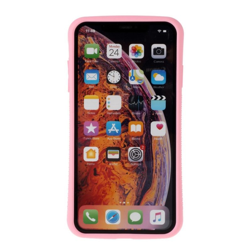 Case Kuoret iPhone X Keltainen Vaaleanpunainen Puhelinkuoret Iface Mall Macaron -Sarja