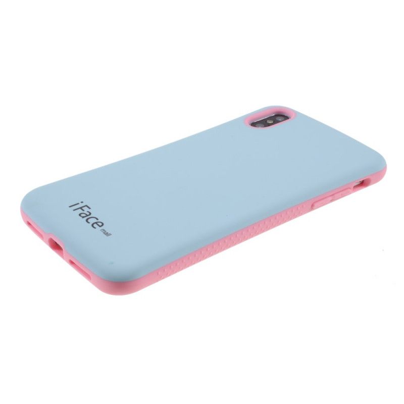 Case Kuoret iPhone X Keltainen Vaaleanpunainen Puhelinkuoret Iface Mall Macaron -Sarja