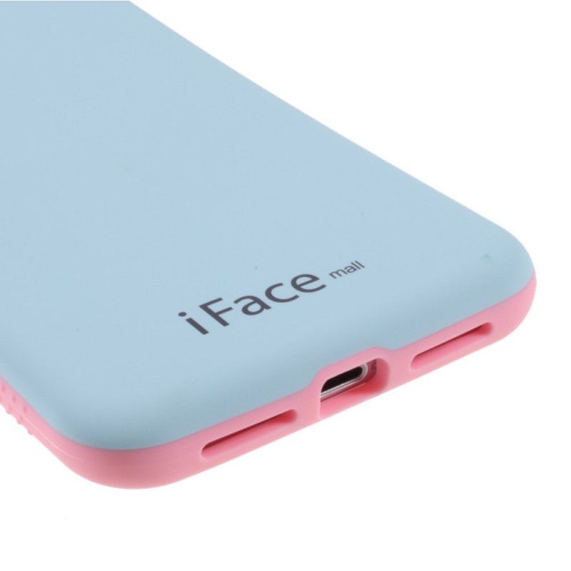 Case Kuoret iPhone X Keltainen Vaaleanpunainen Puhelinkuoret Iface Mall Macaron -Sarja