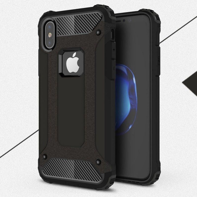 Case Kuoret iPhone X Punainen Musta Puhelinkuoret Perhe