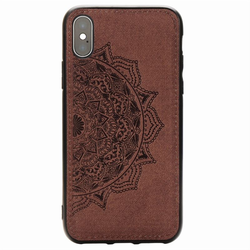 Case Kuoret iPhone X Ruskea Puhelinkuoret Kangas Ja Mandala