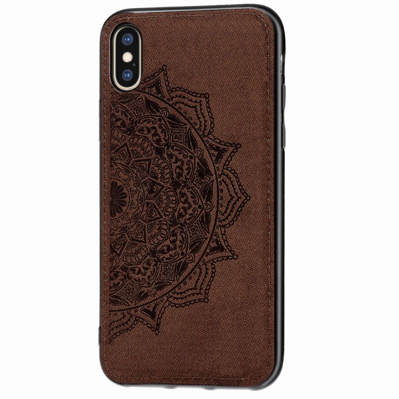 Case Kuoret iPhone X Ruskea Puhelinkuoret Kangas Ja Mandala