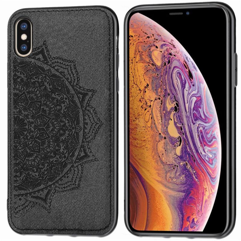 Case Kuoret iPhone X Ruskea Puhelinkuoret Kangas Ja Mandala