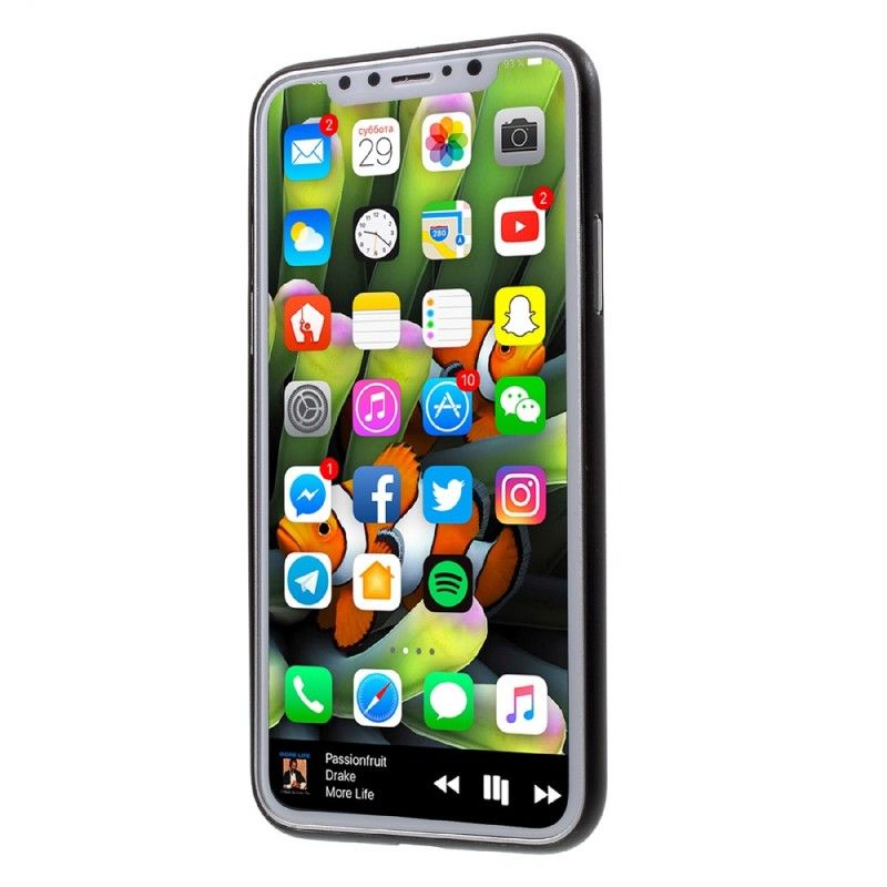 Kuori iPhone X Hiilikuituinen G-Kotelo Suojakuori