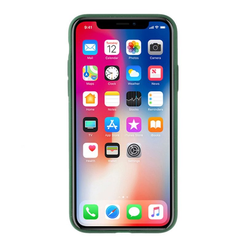 Kuori iPhone X Vaaleanpunainen Valkoinen Läpikuultavat Silikonivärit