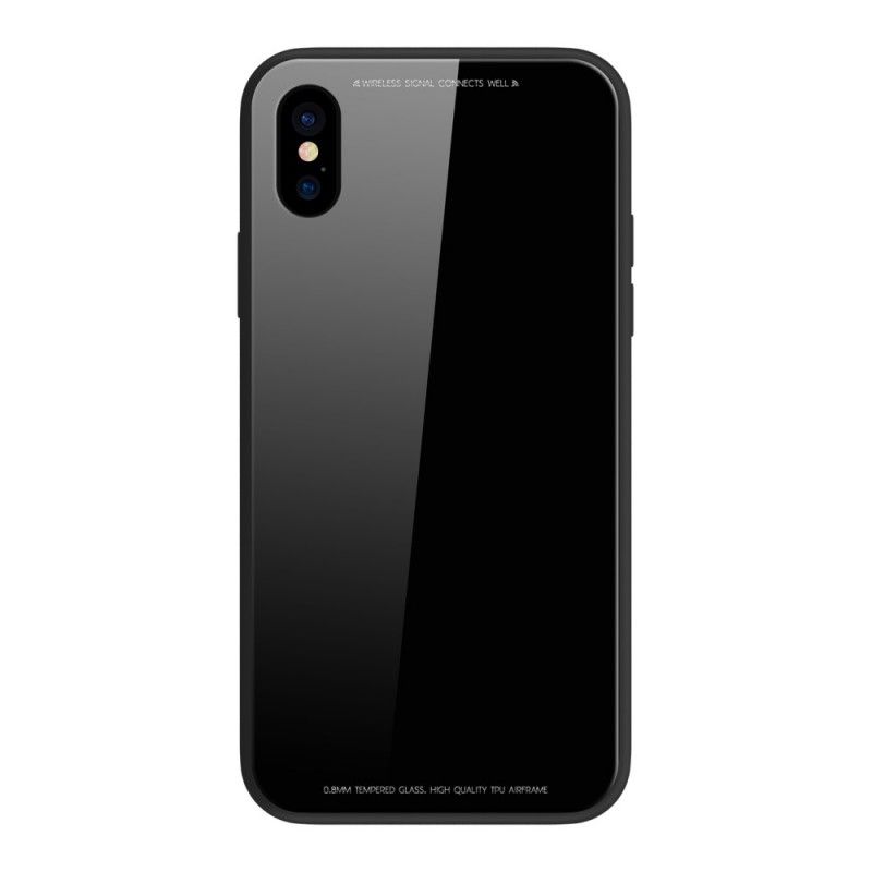 Kuori iPhone X Valkoinen Musta Sulada Loistaa