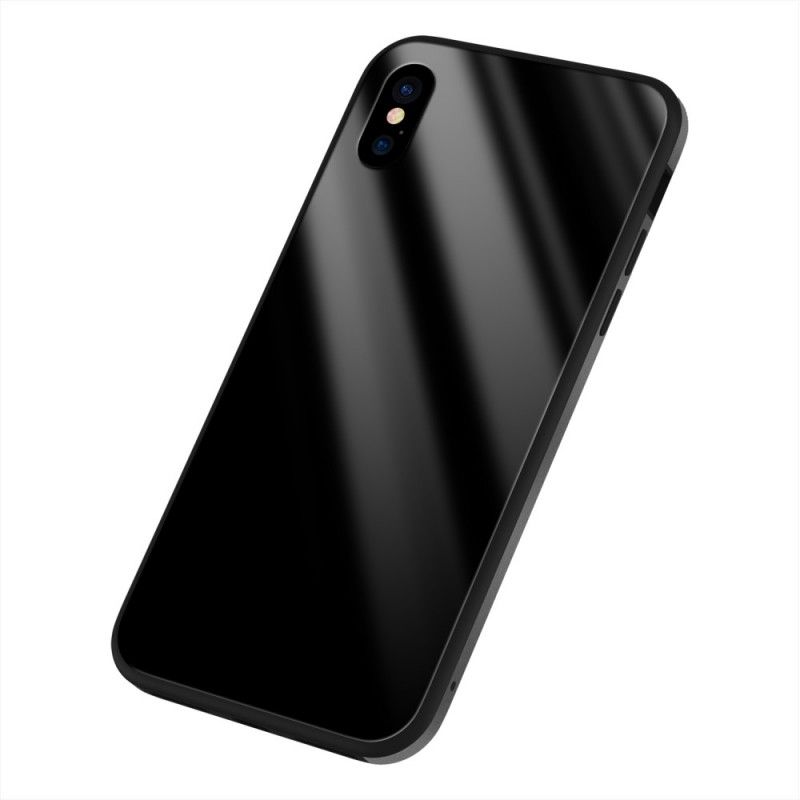 Kuori iPhone X Valkoinen Musta Sulada Loistaa