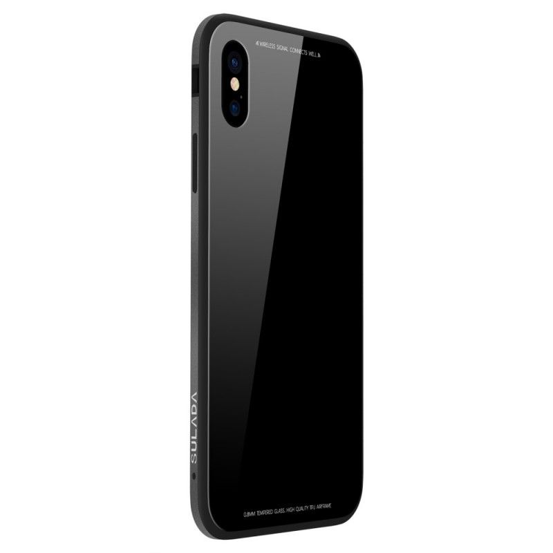 Kuori iPhone X Valkoinen Musta Sulada Loistaa