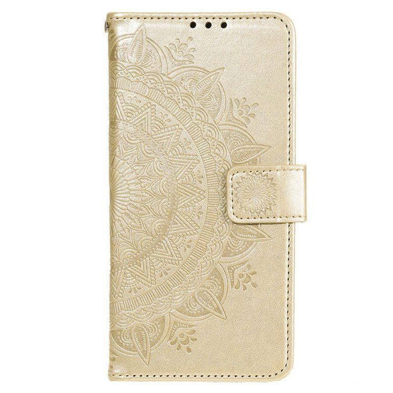 Flip Case Xiaomi Redmi Note 11 / 11S Auringon Mandala