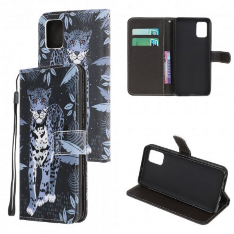 Flip Kotelot Moto G100 Leopard Strappy