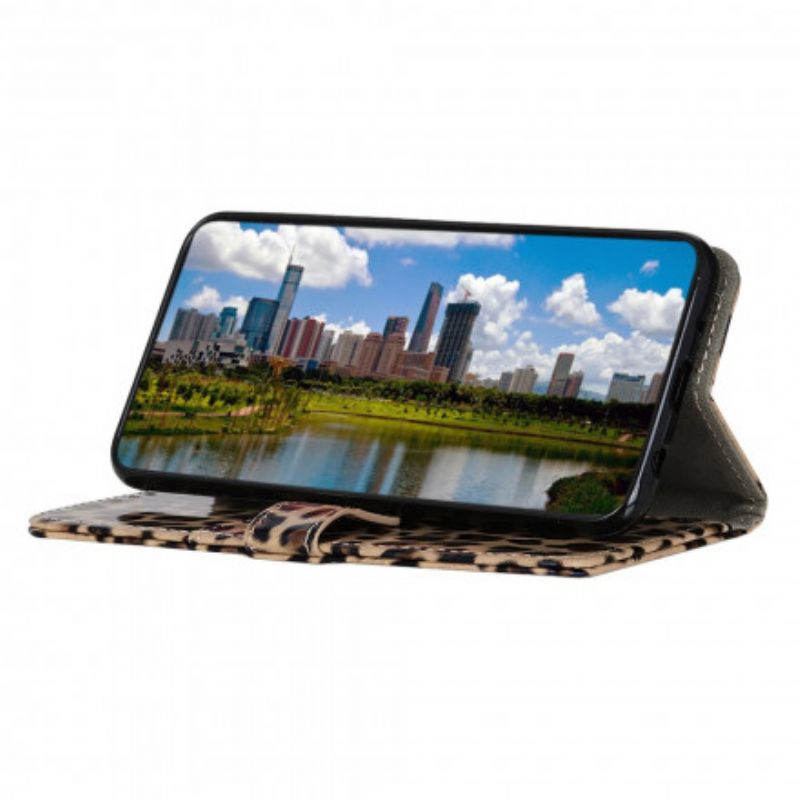 Flip Kotelot Moto G100 Leopard Suojakuori