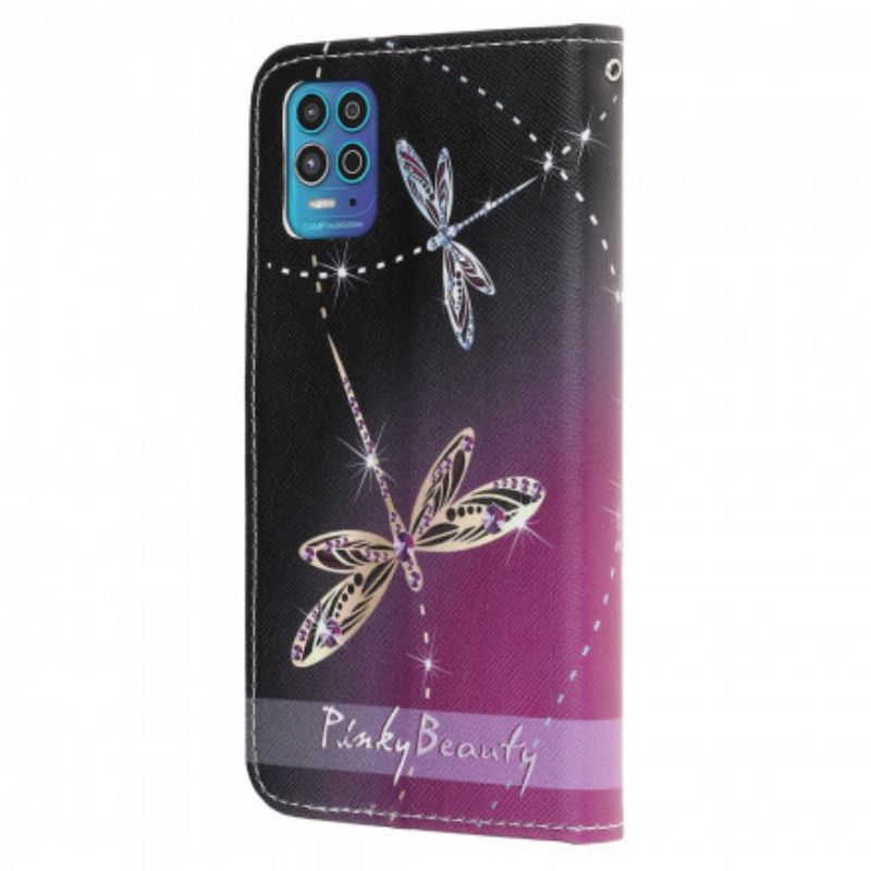 Flip Kotelot Moto G100 Thong Dragonflies Suojakuori