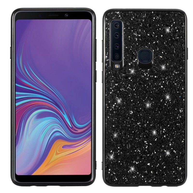 Case Kuoret Samsung Galaxy A9 Punainen Musta Puhelinkuoret Olen Kimalteleva