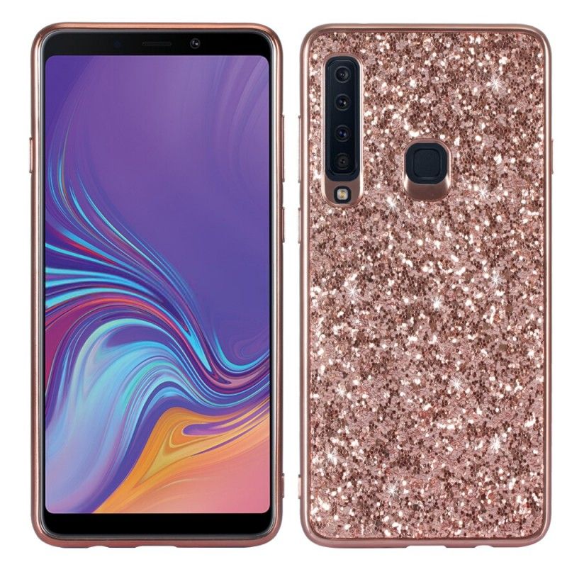 Case Kuoret Samsung Galaxy A9 Punainen Musta Puhelinkuoret Olen Kimalteleva