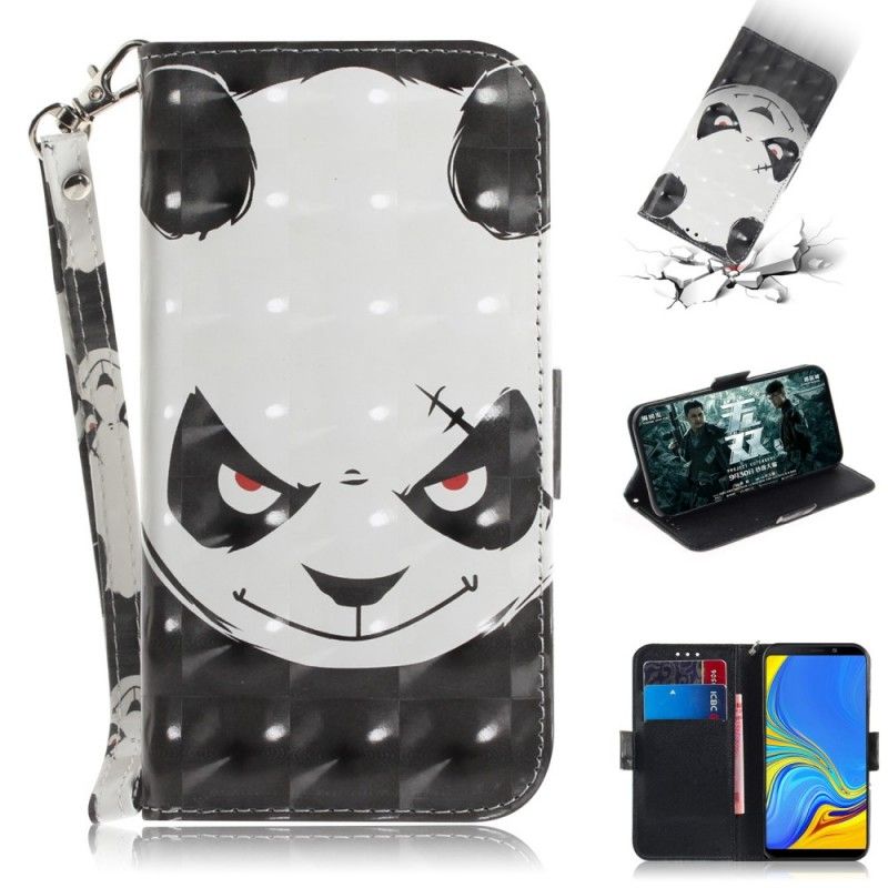 Flip Case Samsung Galaxy A9 Vihainen Panda Tangalla